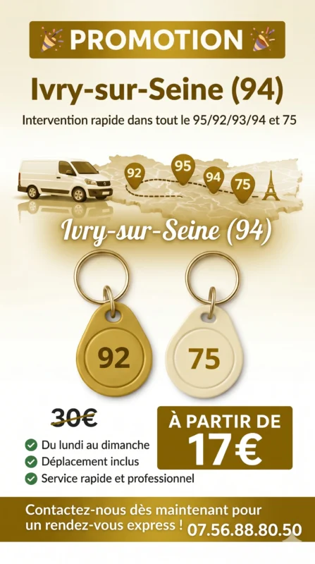 Badge Immeuble à Ivry-sur-Seine (94) : Service Express