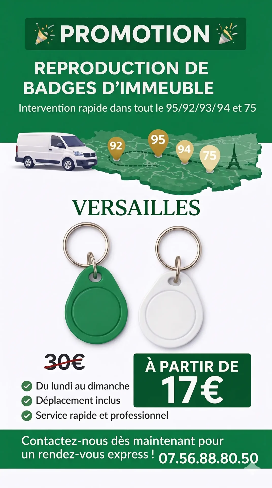 Badge immeuble copie sur VERSAILLES